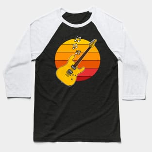 Electric Guitar Summer Festival Guitarist Musician Baseball T-Shirt